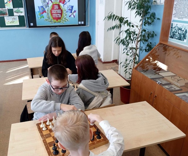 Шахматный турнир, посвящённый Дню защитника Отечества.